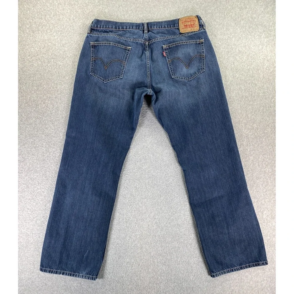 Levi's 559 Jeans‎ Mens 36x32 (Meas 36x30.5) Blue Relaxed Straight Cotton Denim